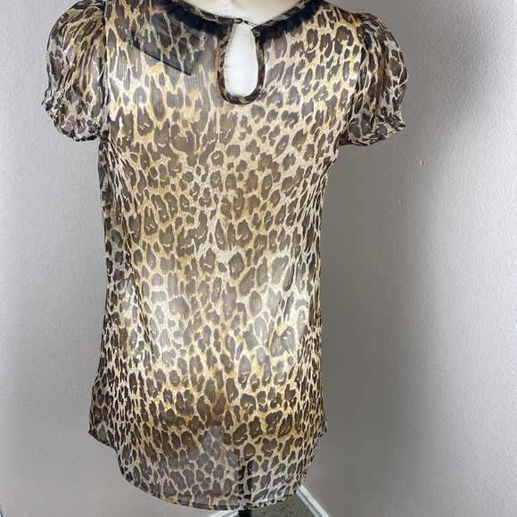 Forever 21 Twist Leopard Print Blouse - Picture 5 of 9